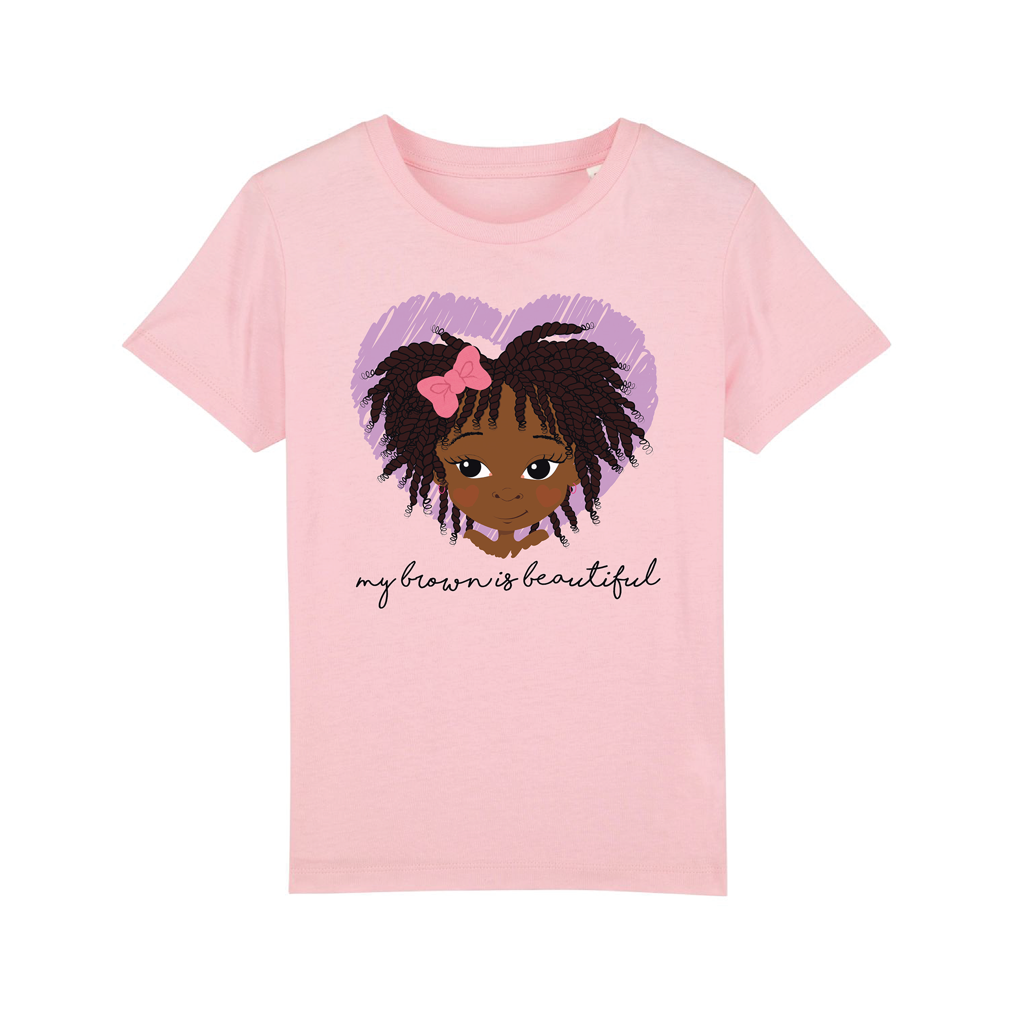 Zehra -My Brown Is Twist Girls Tee | Fefus Designs