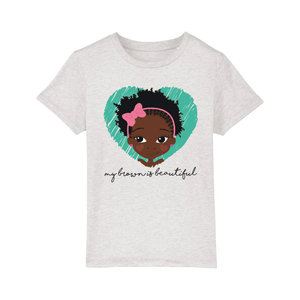 MY BROWN IS PUFF GIRLS TEE | Fefus Designs