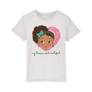 MY BROWN IS SIDE PONY GIRLS TEE | Fefus Designs