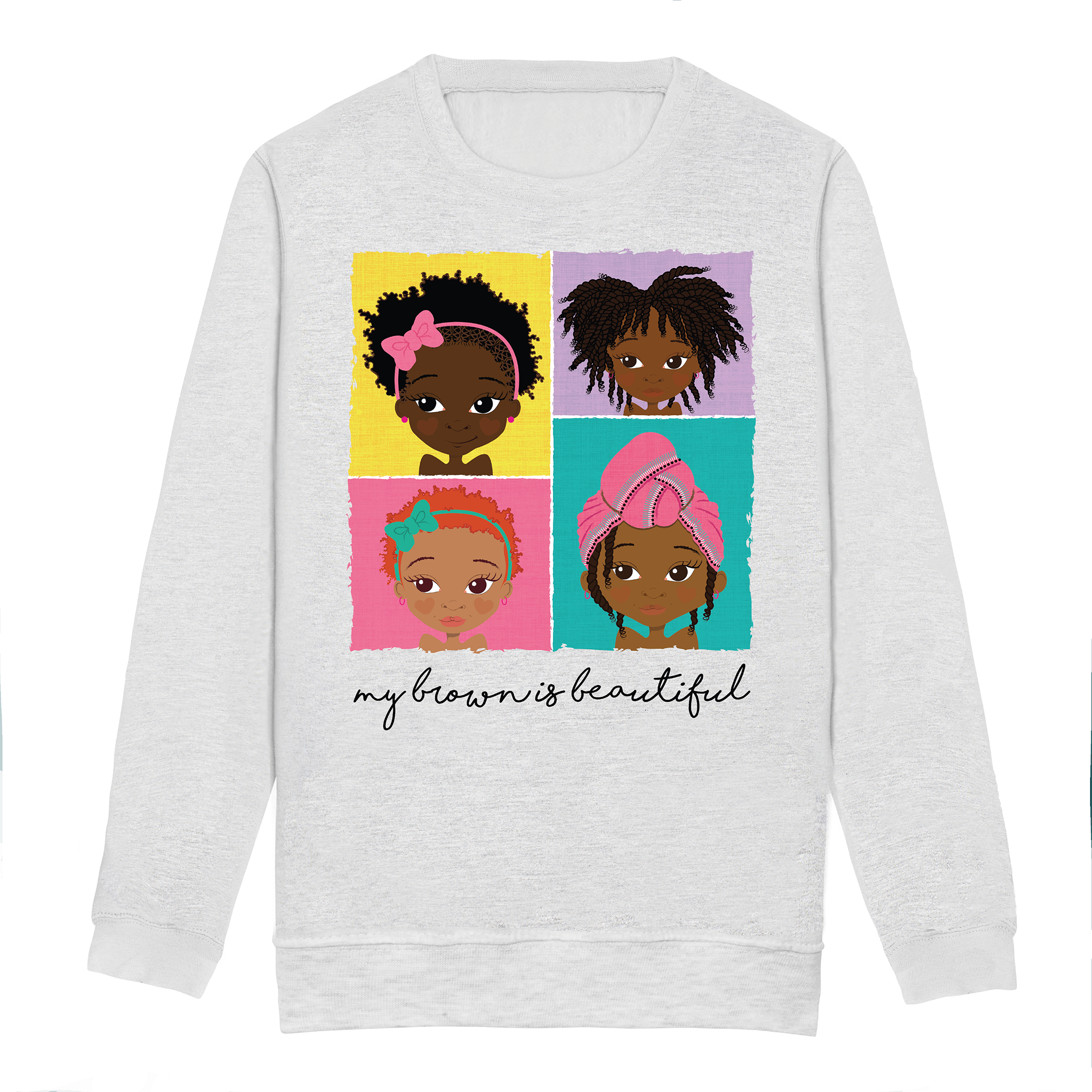4 Brown Girls Sweatshirt | Fefus Designs