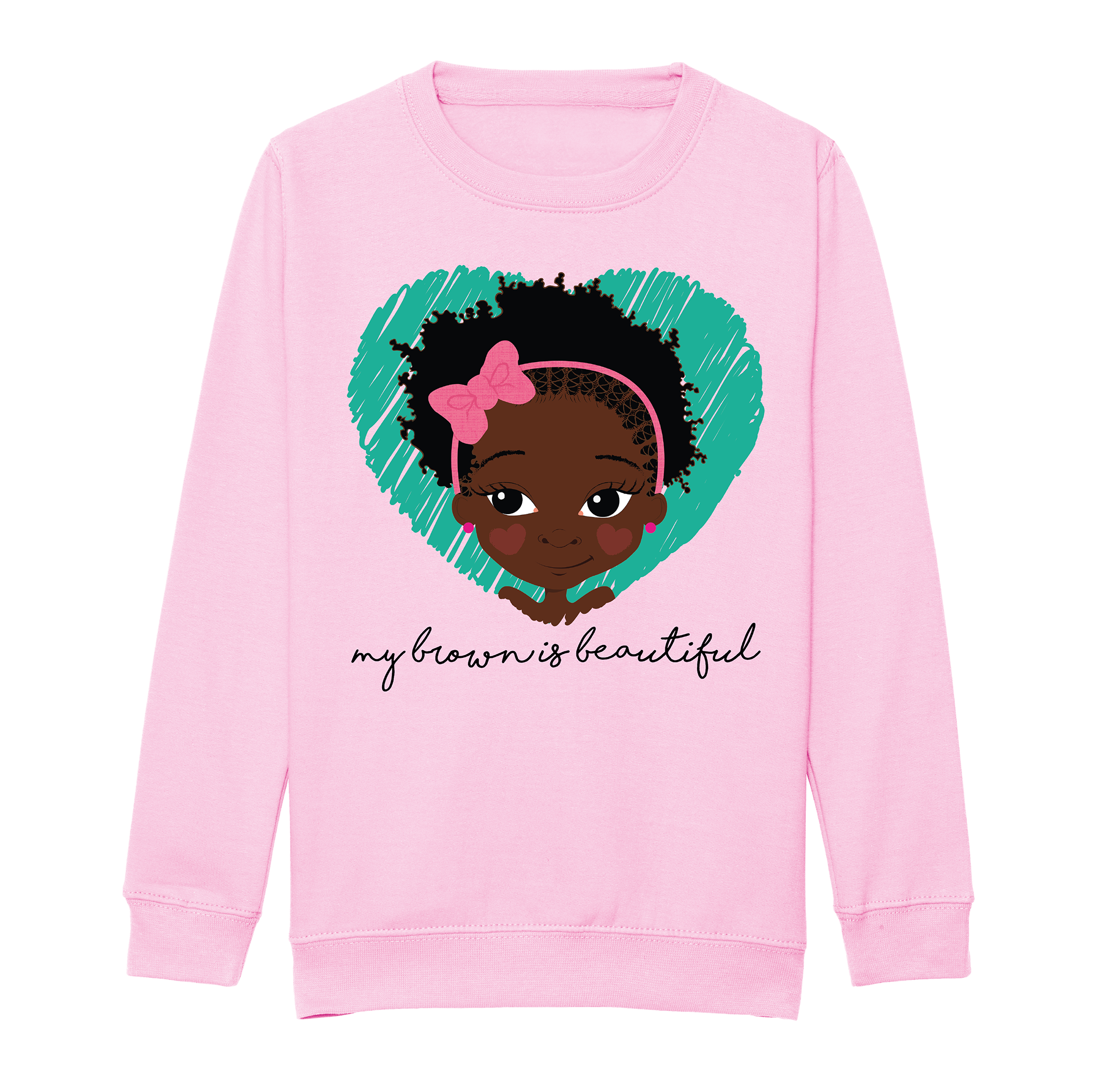 My Brown Is Puff girl Sweatshirt | Fefus Designs