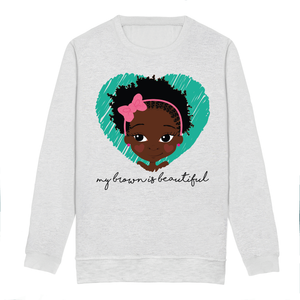 My Brown Is Puff girl Sweatshirt | Fefus Designs
