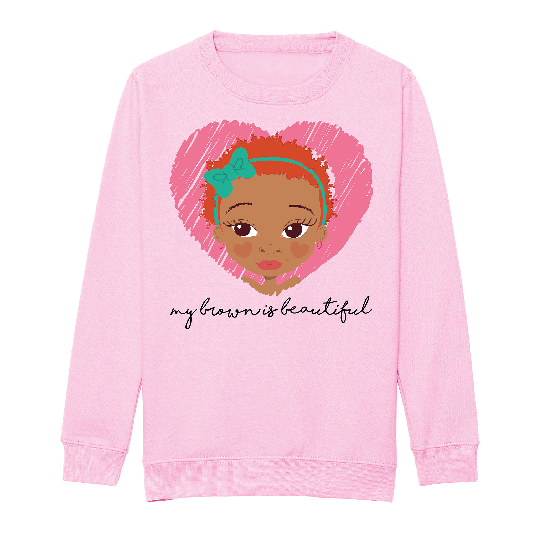 My Brown Is Ginger Girl Sweatshirt | Fefus Designs