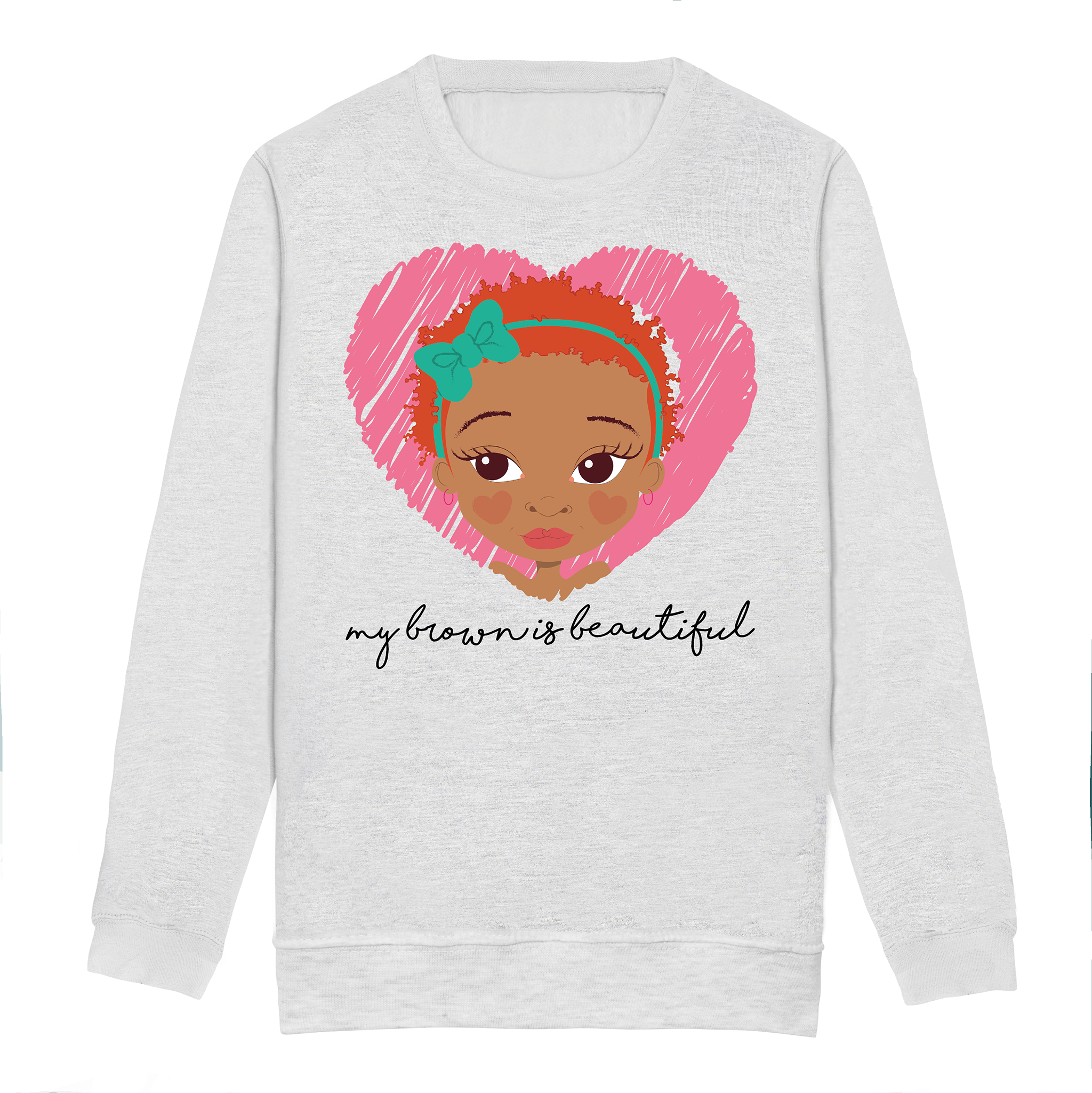 My Brown Is Ginger Girl Sweatshirt | Fefus Designs