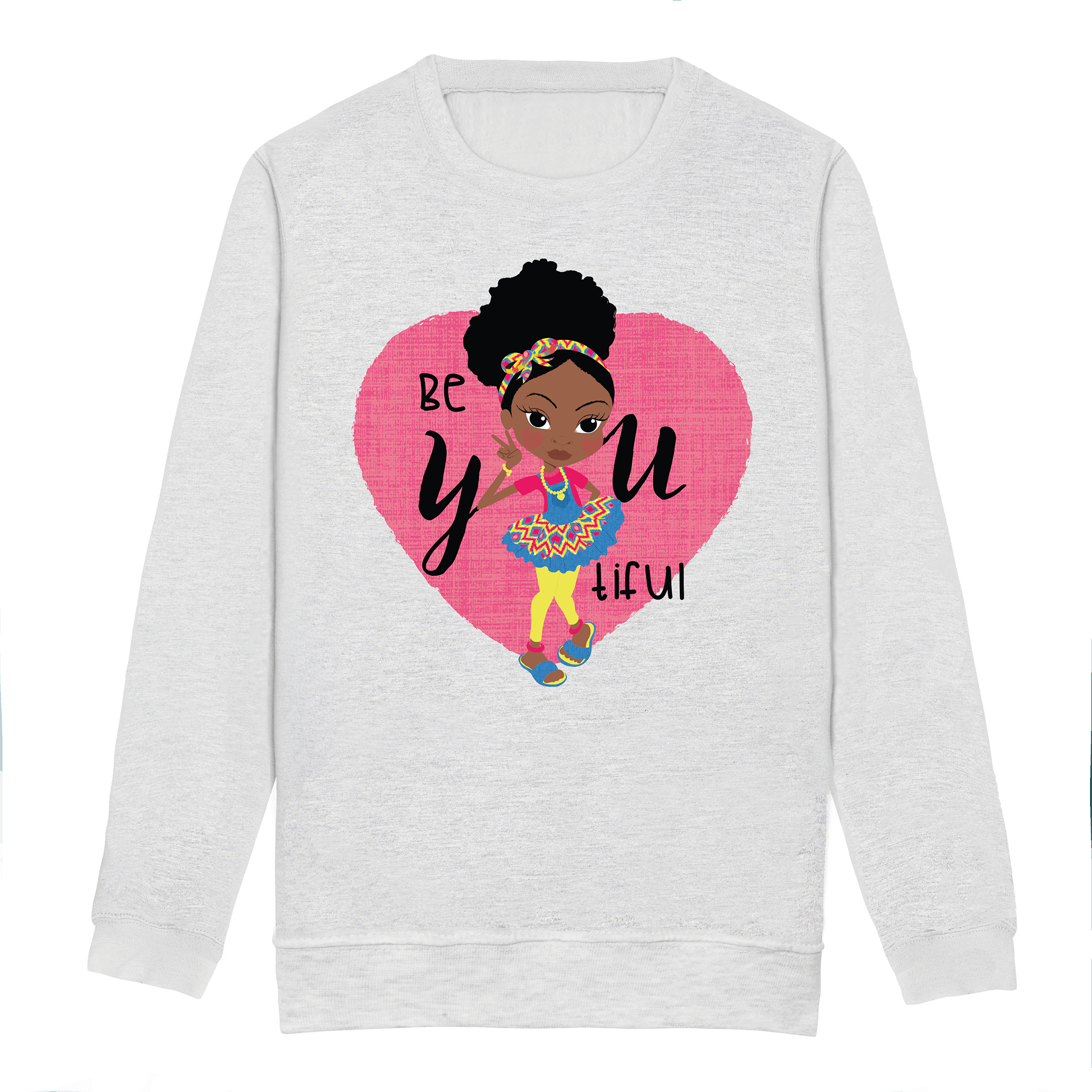 Fashionista Puff Girls Sweatshirt | Fefus Designs