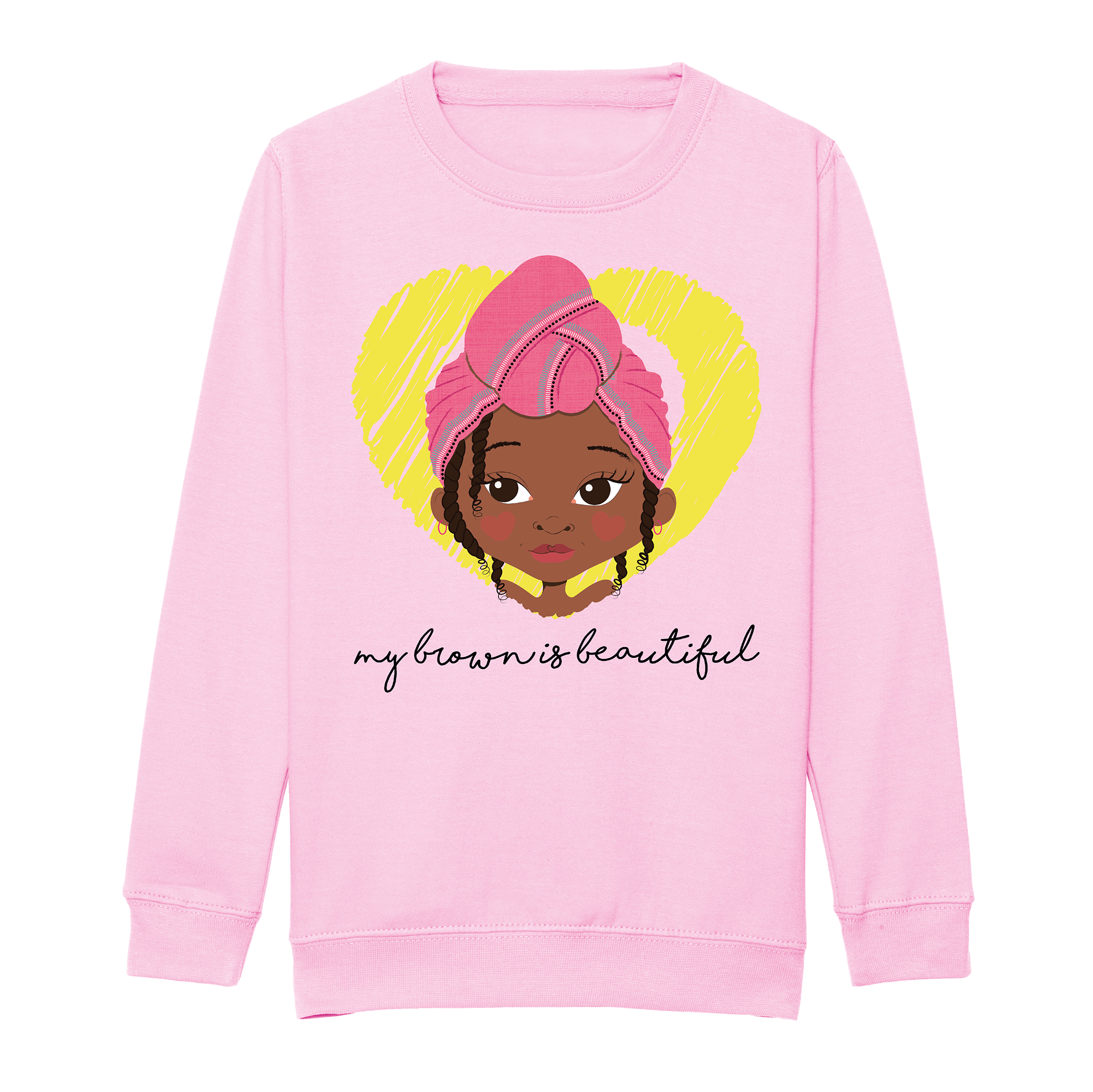 Amiyah - My Brown Is Wrap Girls Sweatshirt | Fefus Designs
