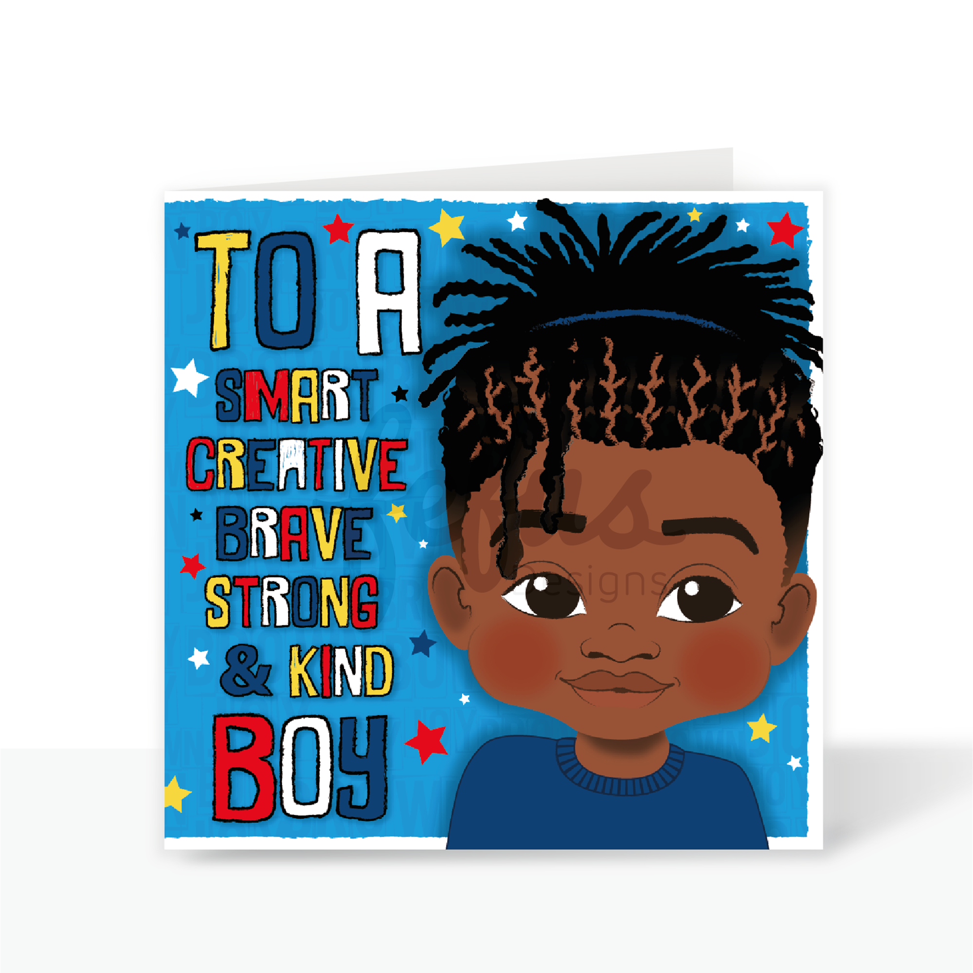 Rastafarian boy affirmation Birthday card - Black Boys Birthday Card | Fefus designs