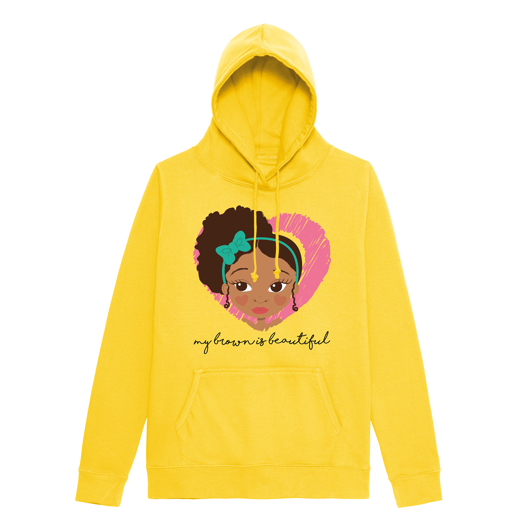 My Brown is side puff Girl | Fefus Designs