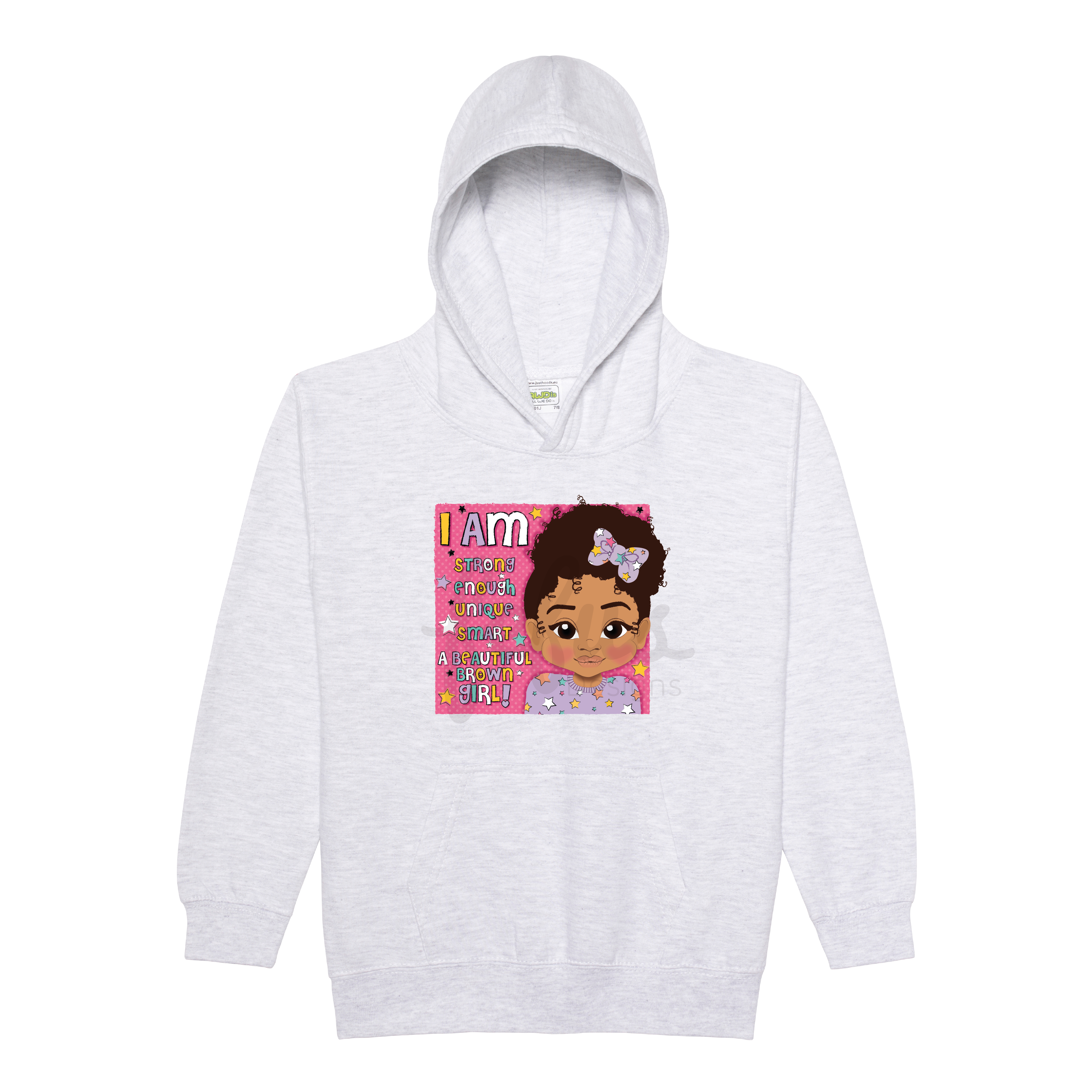 Brown Girl Affirmation Hoodie - FDG33 | Fefus Designs