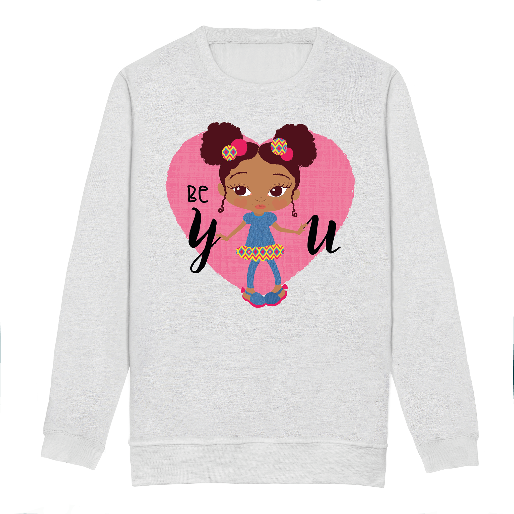 Little Fashionista Puff Girls Sweatshirt | Fefus Designs