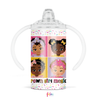 Load image into Gallery viewer, **NEW* Four Brown Baby Girls - Tumbler With Sippy Lid | Fefus Designs