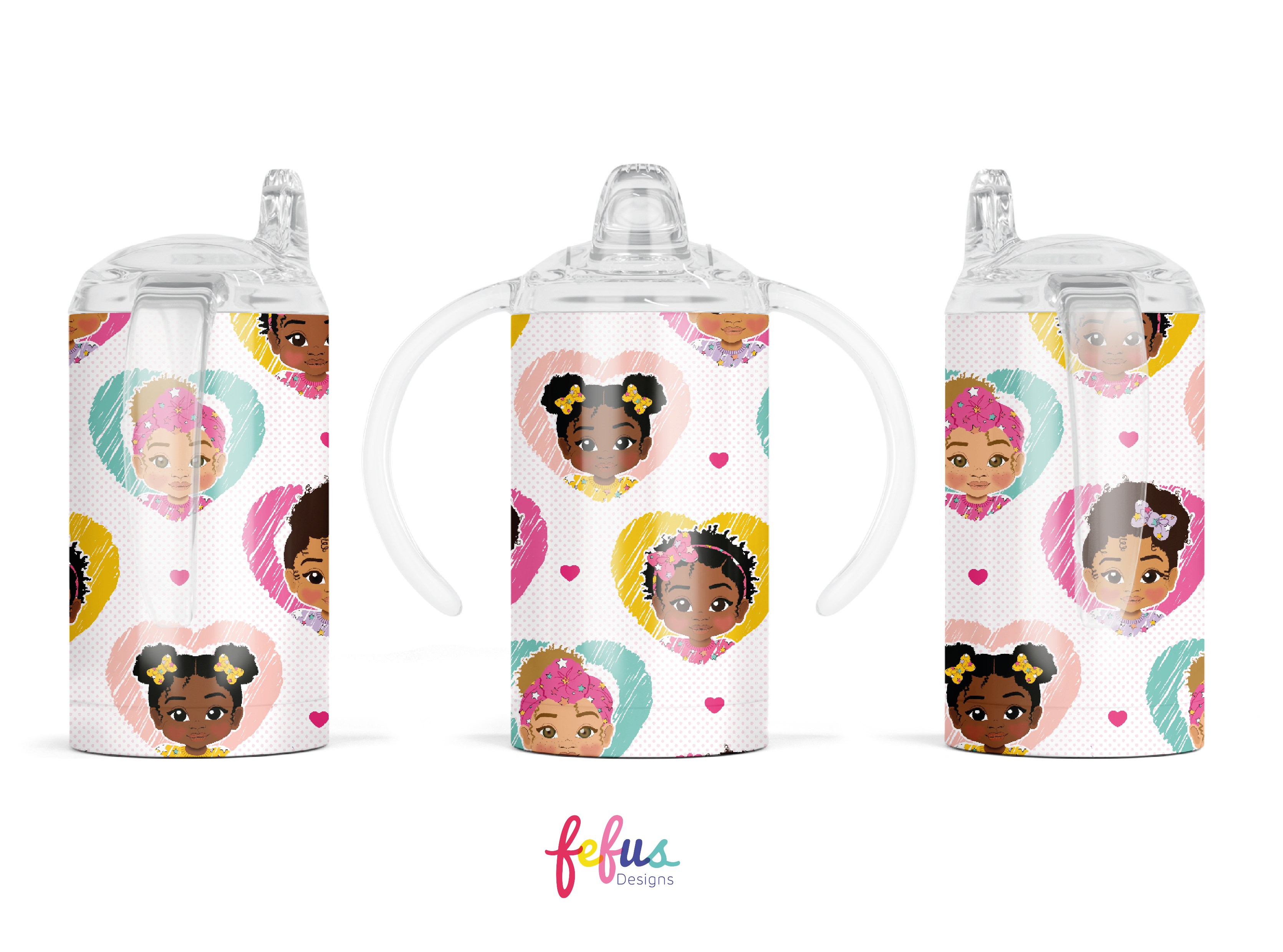 Sprinkles Brown Baby Girls - Tumbler With Sippy Lid | Fefus Designs