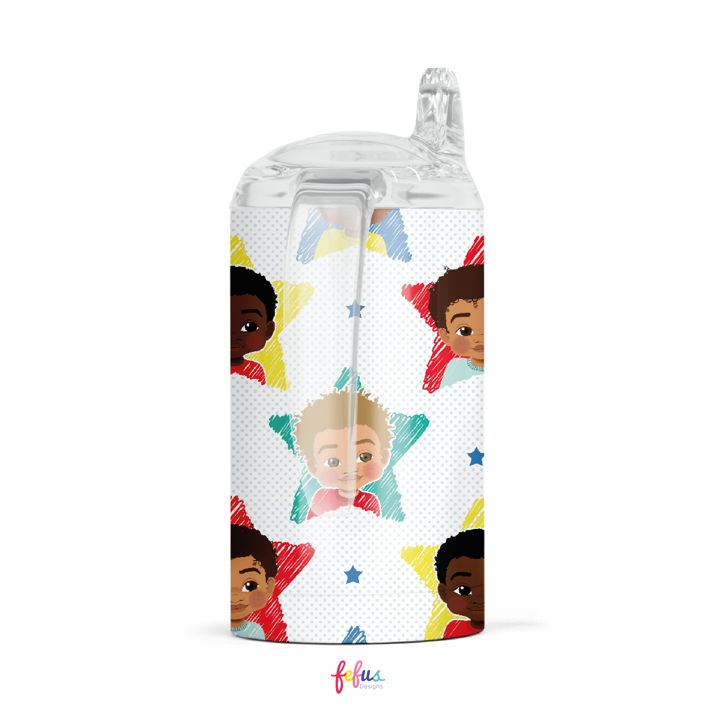 Sprinkles Brown Boy Joy - Tumbler With Sippy Lid | Fefus Designs