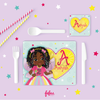 Personalised Rasta Fairy Girl Placement & Coaster Set