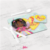 Personalised Rasta Fairy Girl Placement & Coaster Set