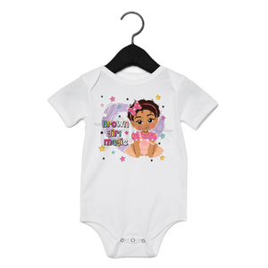 Brown Girl Magic Baby Bodysuit - FDG34 | Fefus Designs