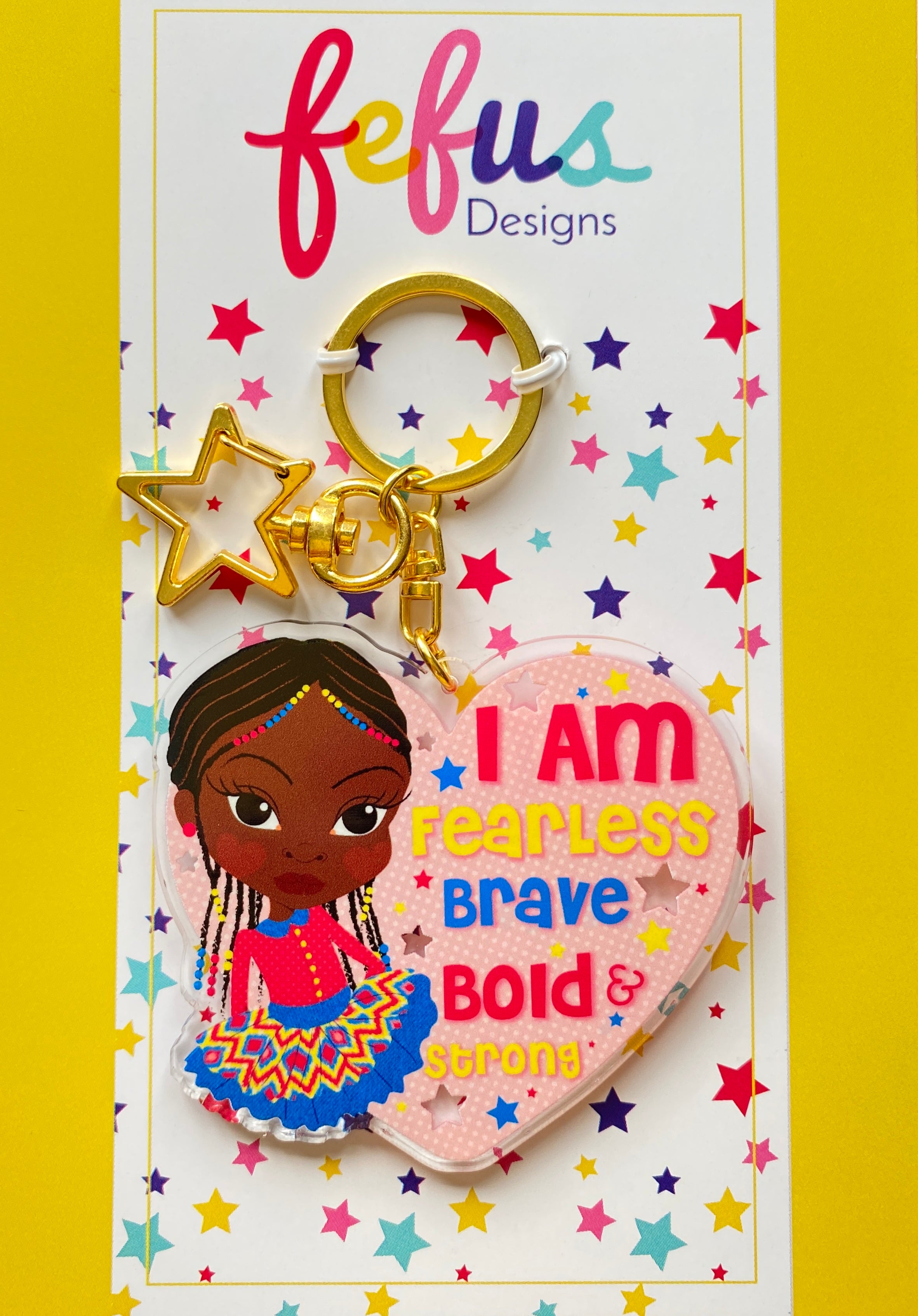 I Am Affirmation -  Keyring/ Bag Charm | Fefus Designs