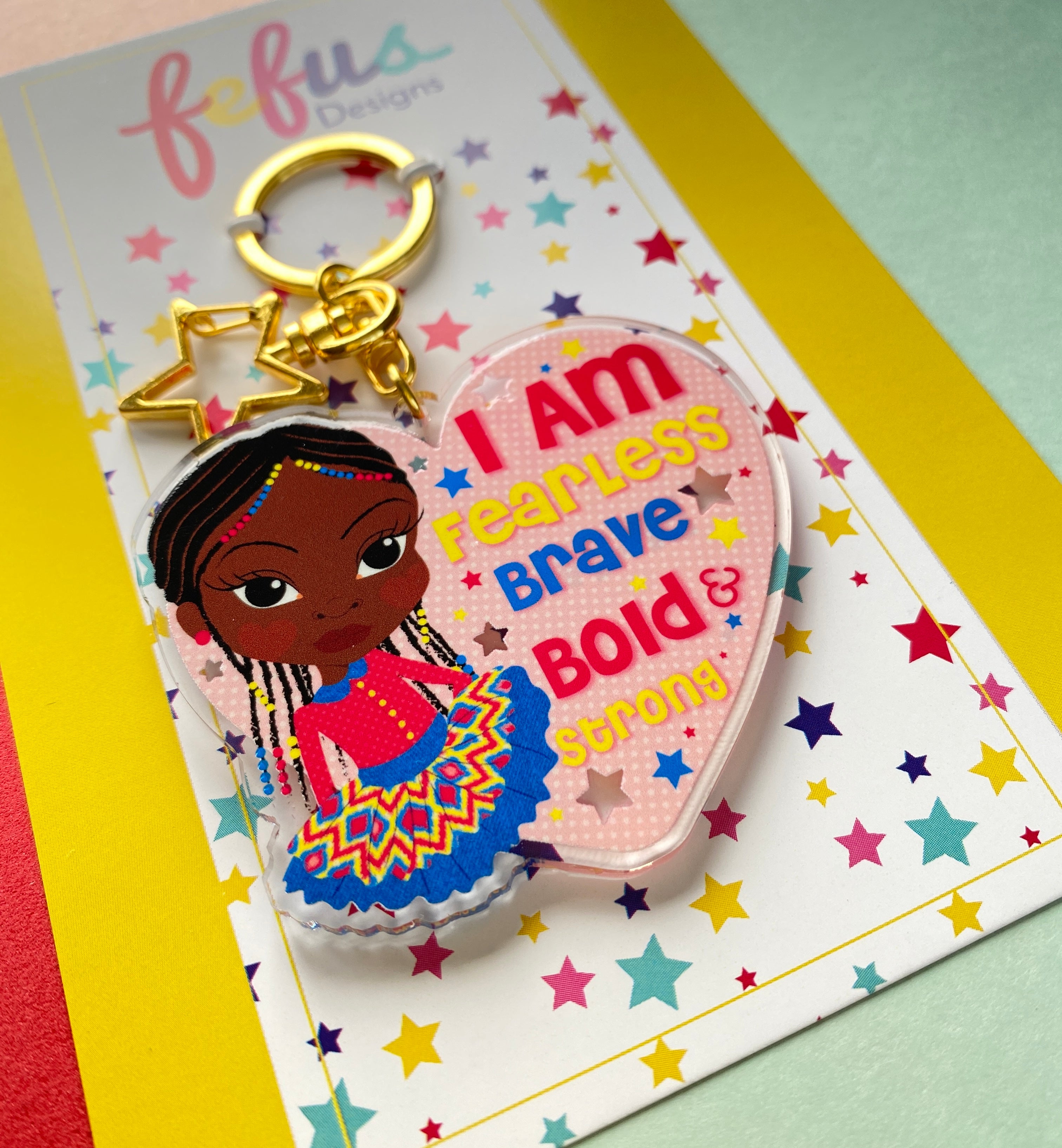 I Am Affirmation -  Keyring/ Bag Charm | Fefus Designs