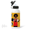 Load image into Gallery viewer, Black Boy Basketball Aluminium Water Bottle | Fefus Designs