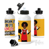 Load image into Gallery viewer, Black Boy Basketball Aluminium Water Bottle | Fefus Designs