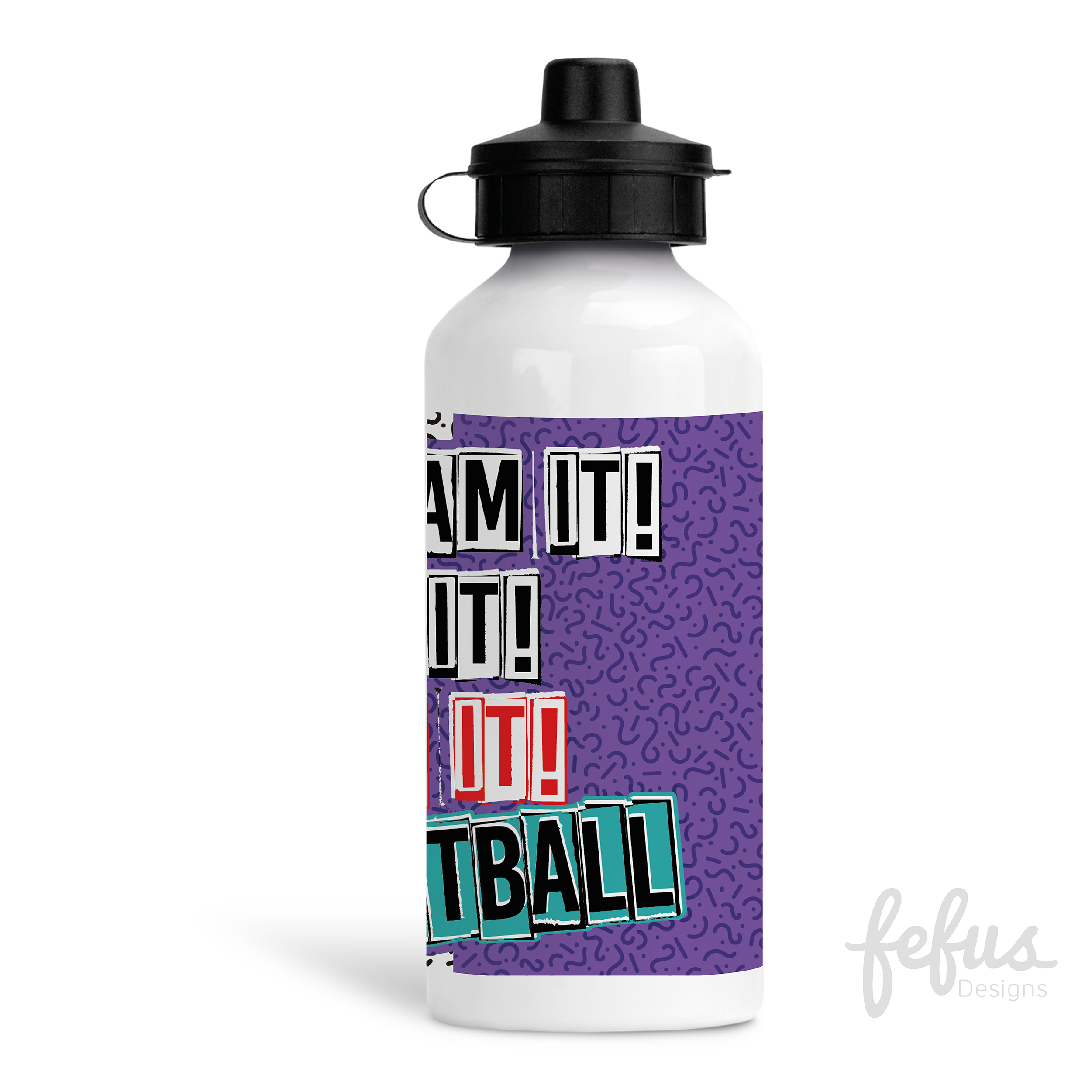 Kyrese - Boys Football Aluminium Water Bottle | Fefus Designs