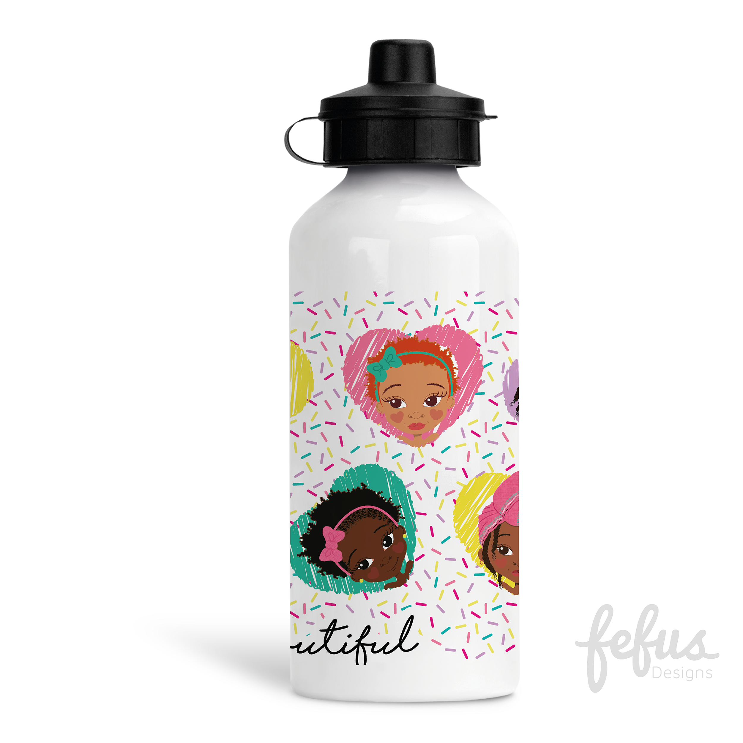 Sprinkles Aluminium Water Bottle | Fefus Designs
