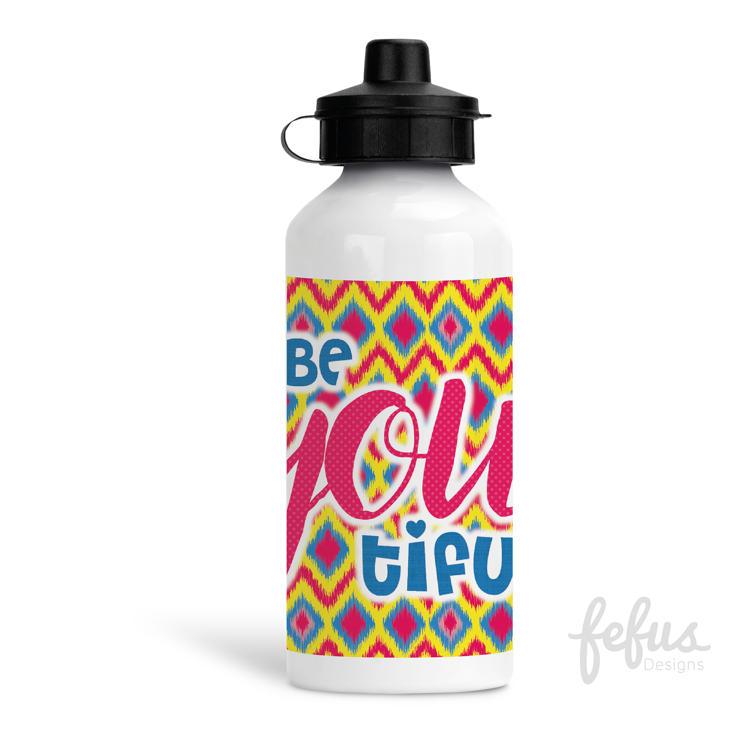 Reine - Be You Big Twist Girl - Aluminium Water Bottle | Fefus Designs