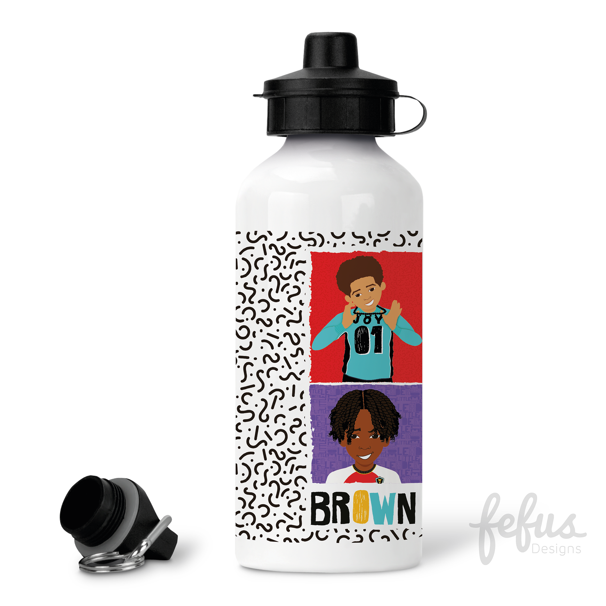 4 Boy Joy Aluminium Water Bottle | Fefus Designs