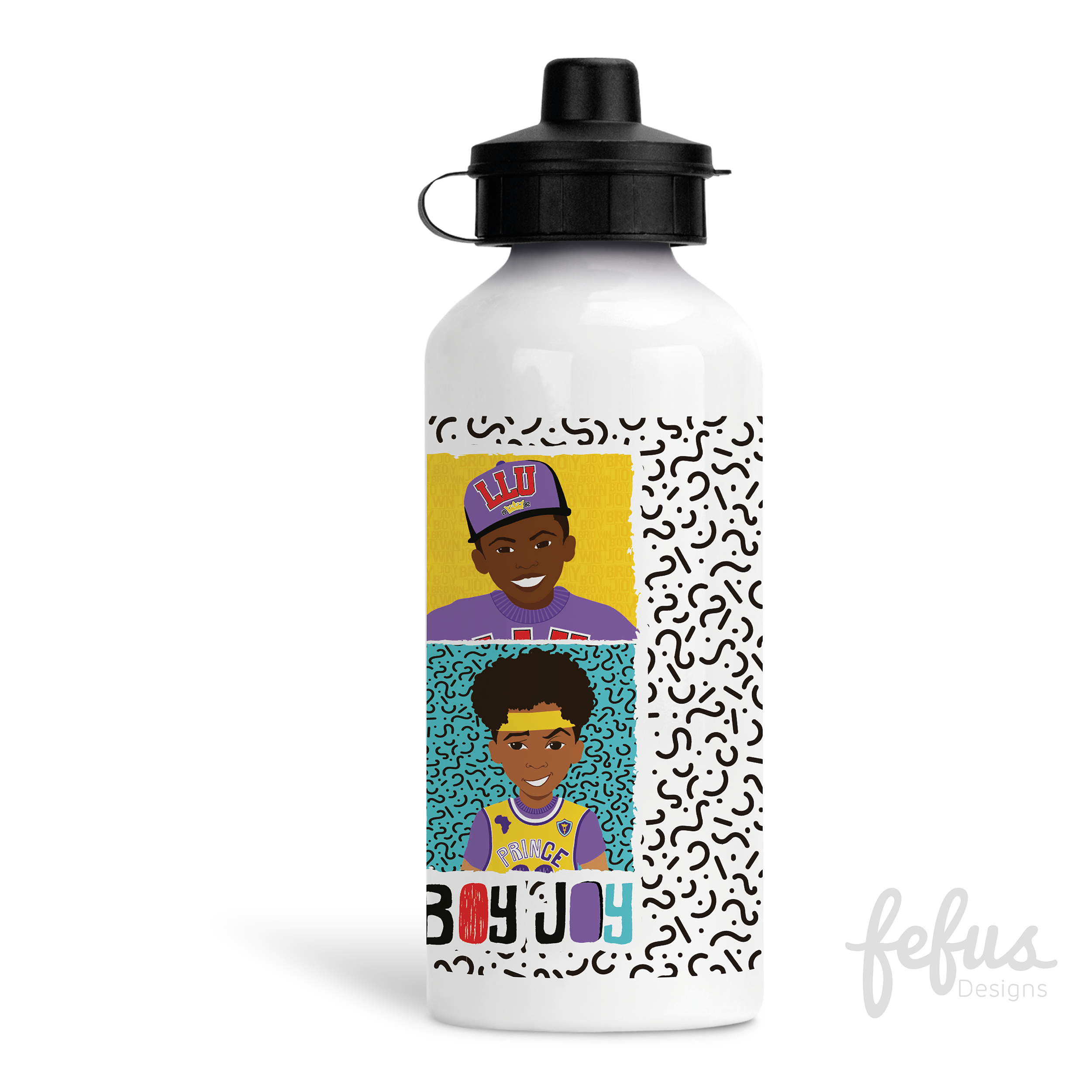 4 Boy Joy Aluminium Water Bottle | Fefus Designs