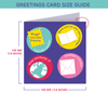 Girls Santa Hat V1 - Black Christmas Card | Fefus designs